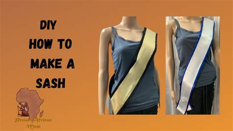how to sew a pageant sash